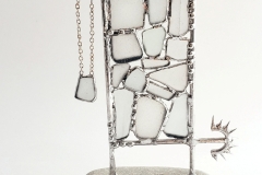 117 beach stone beach glass soft solder H17cm x L11cm x W17cm