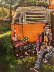 Travelin Man - Oil, 12" x 16"