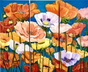Poppies  (tryptich)