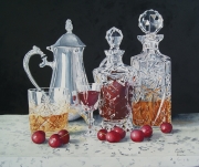 Two Decanters and a Teapot