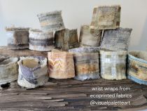 Eco-dyed wrist wraps