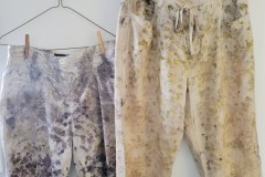 Eco-printed shorts and summer pants