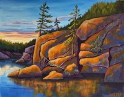 Sundown on the Rocks