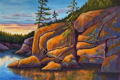 Sundown on the Rocks