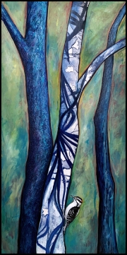 Life Lines Downy Woodpecker