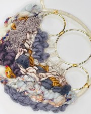 Linked - Fibre Art, 10" Diameter