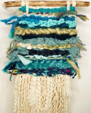 Mermaid - Fibre Art, 10" x 23"