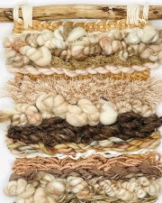 Oh so Boho - Fibre Art, 12" x 27"