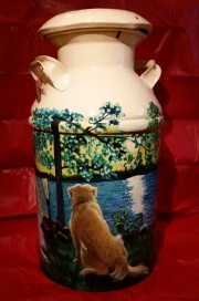 Metal milk can - side 2