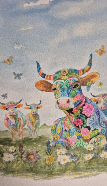 Colourful  Cows