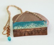 Form Folded Bar Necklace - Copper Jewelry