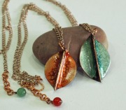 Leaf Necklace - Copper Jewelry